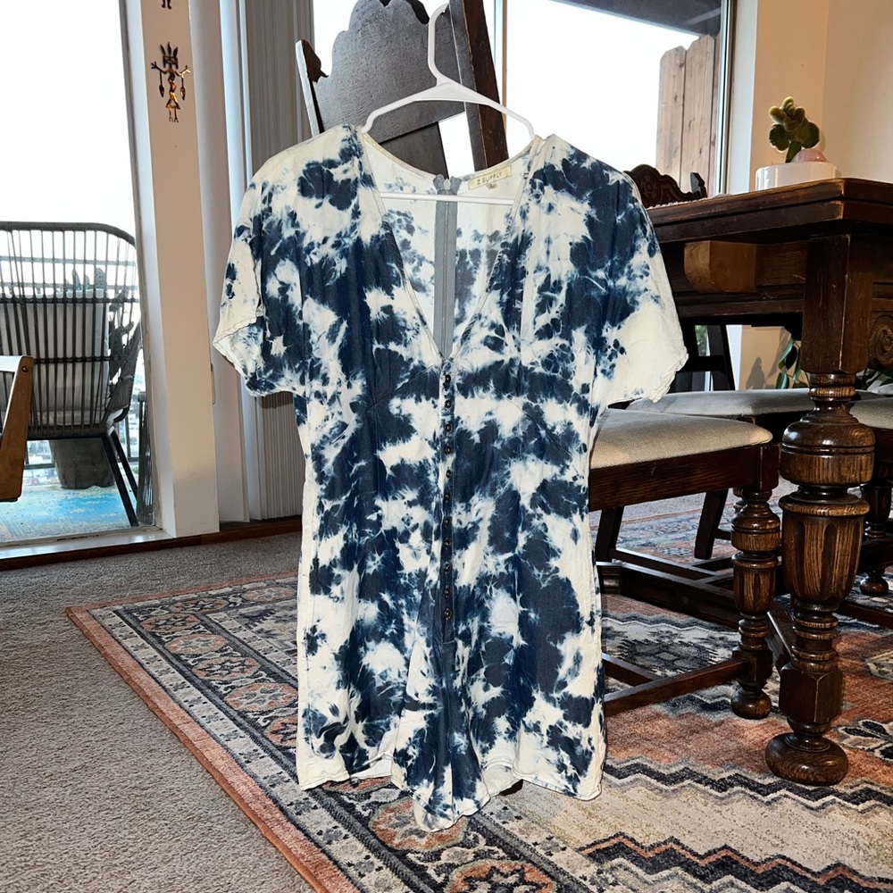 Womens tie-dye romper